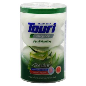 صابون توری اصل اردن با رایحه آلوئه ورا بسته ۴ عددی