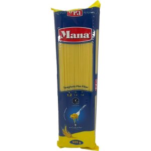 اسپاگتی فیبر گندم قطر 1/2 مانا 500 گرم